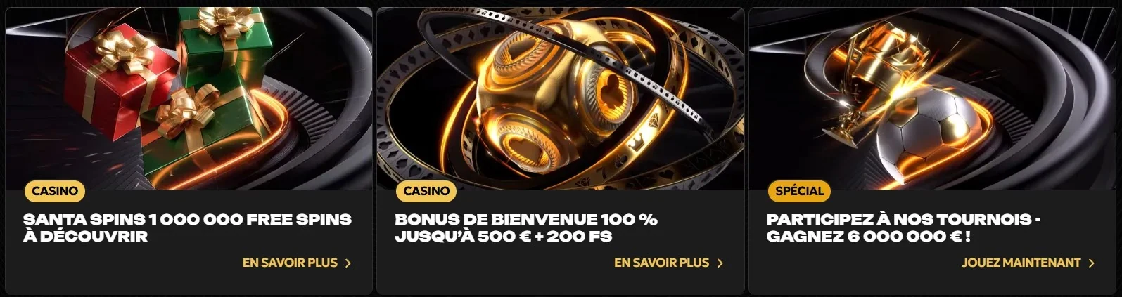 Promotions Spinsy : bonus de bienvenue 100 % jusqu'à 500 € et tournois